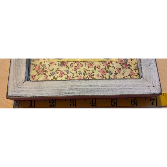 Classic Wood Framed Glass Cross Stitch Art Embroidery “Whenever and Wherever” - Picture 4 of 4